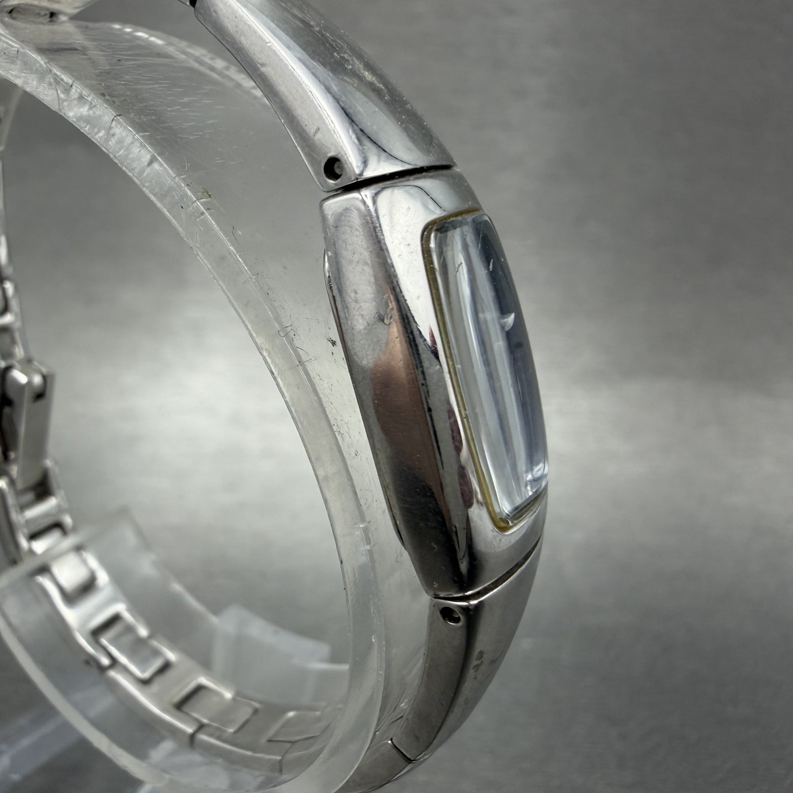 Bulova Tank Watch Women 13mm Blue Dial Silver Tone Rectangle 96L98 New Battery