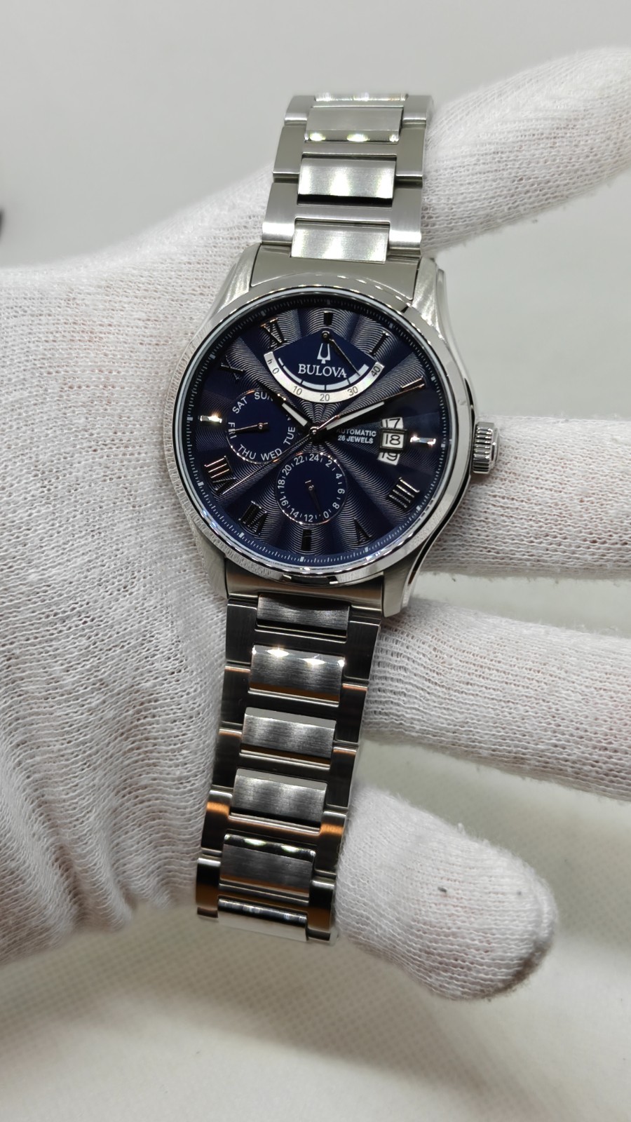 Bulova Wilton Power Reserve, Blue Dial, Automatic – 96C147