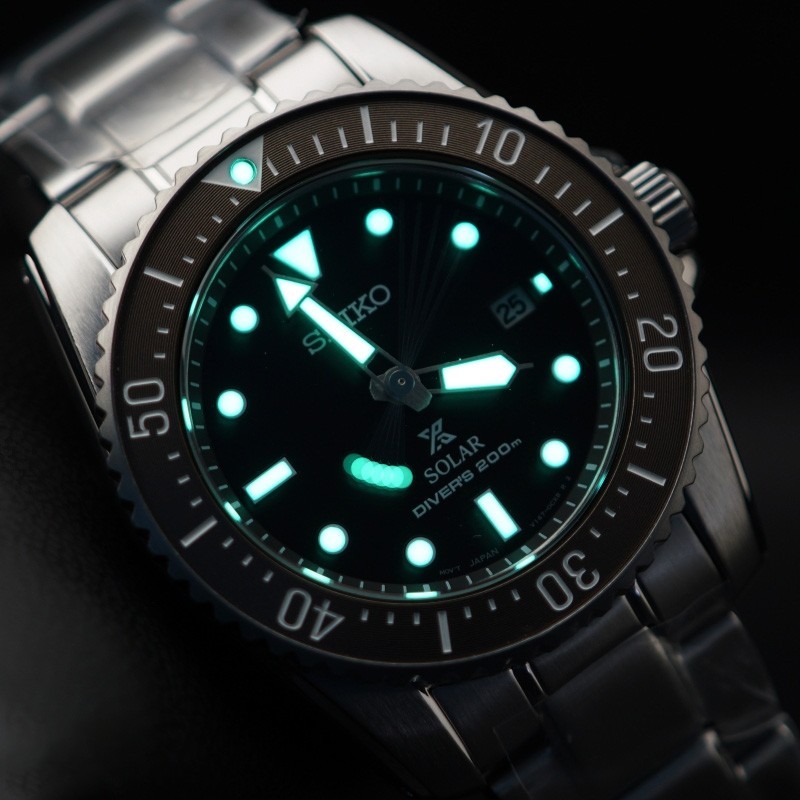 SEIKO Prospex Sea SNE571 Brown Dial Solar Power Diver Men’s Watch New with Box