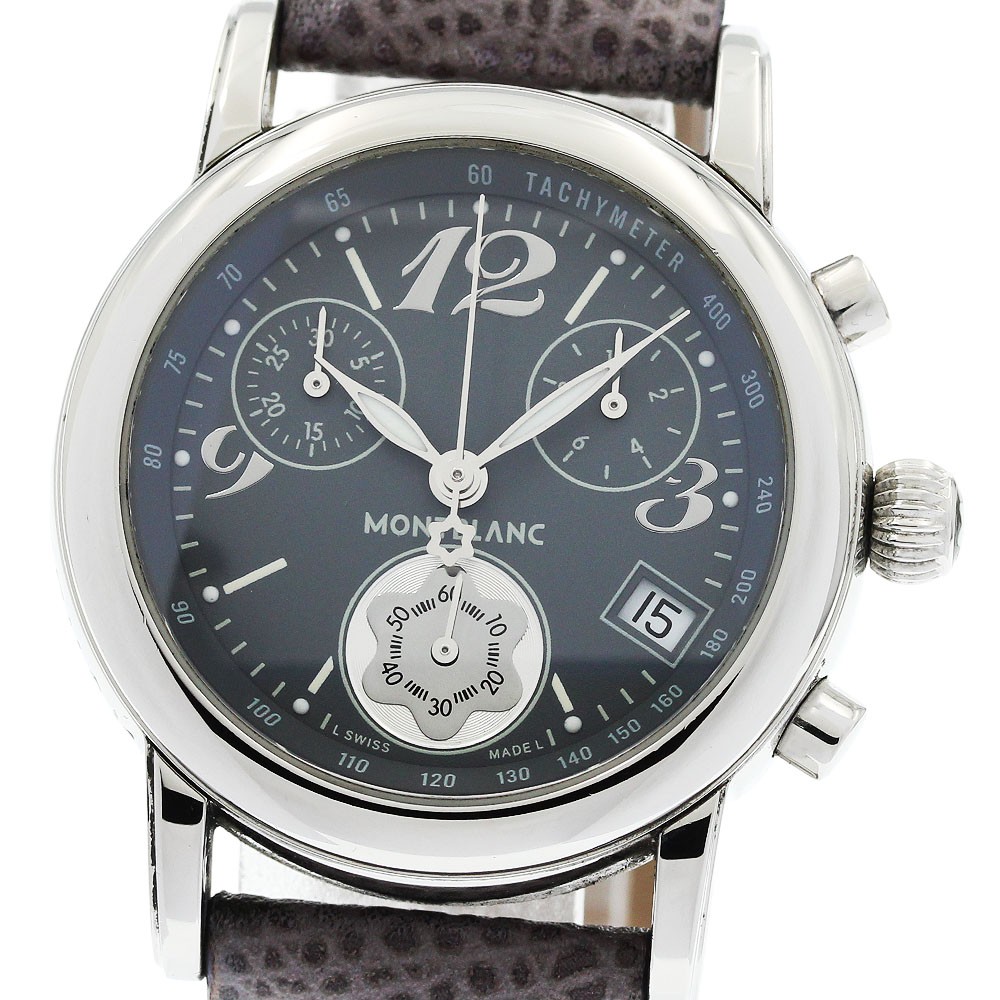 MONTBLANC Meisterstic 7039 Chronograph gray Dial Quartz Ladies Watch_957168