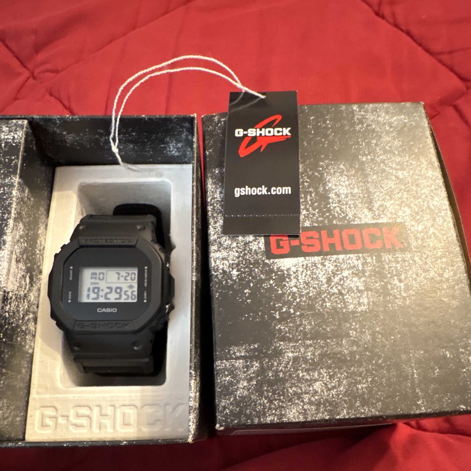 Casio G-SHOCK 5600 Digital Quartz Watch Black Nylon Strap 200m w/ Box