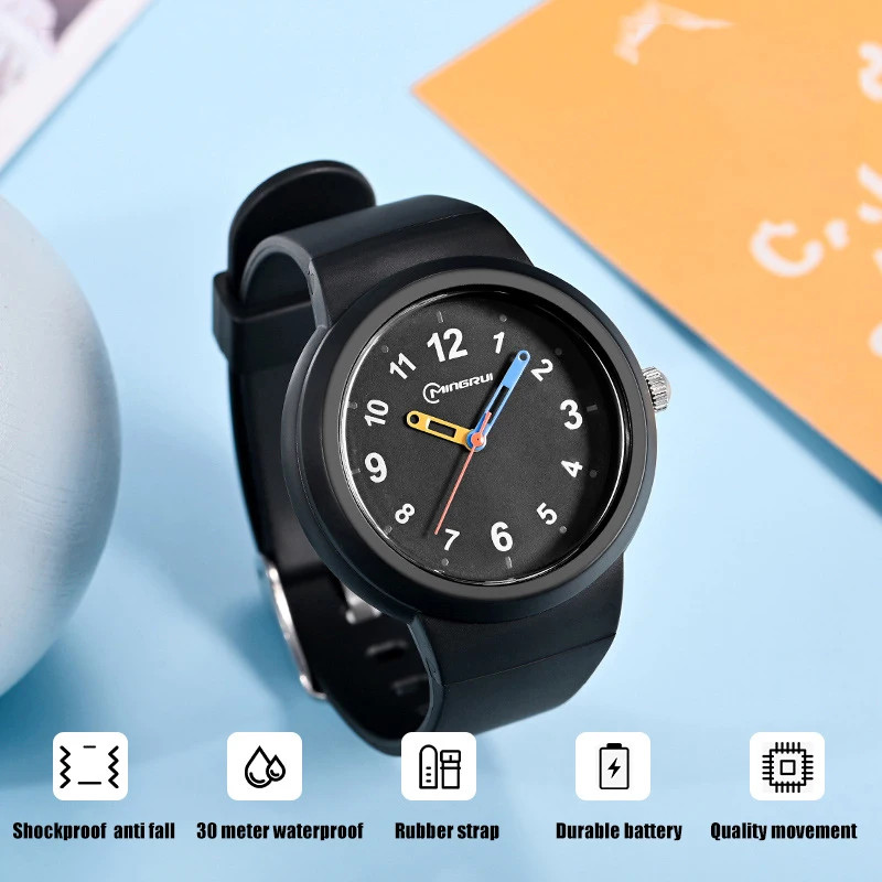 Children’s Quartz Watch 3-12 Years Simple Fashion Sports Waterproof High Quality