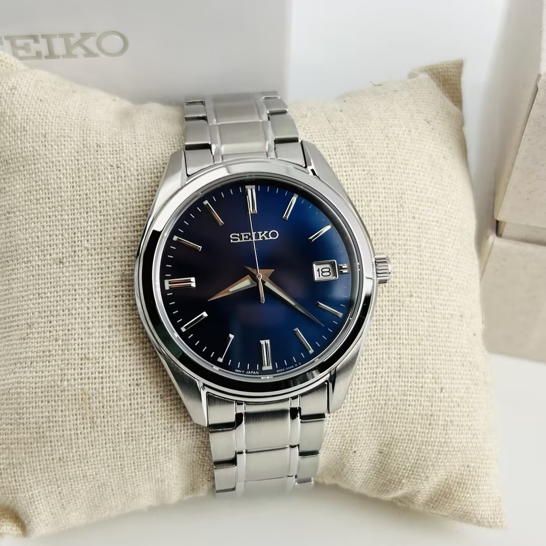 Seiko Essentials SUR309 Blue Dial Men’s Stainless Steel Quartz Watch 40.2mm