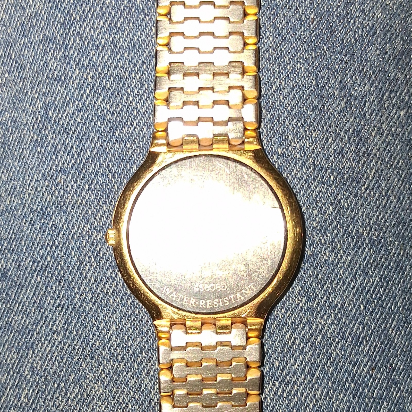 Movado Museum Quartz Moon Phase Day Date Month Black Dial Two-Tone Bracelet