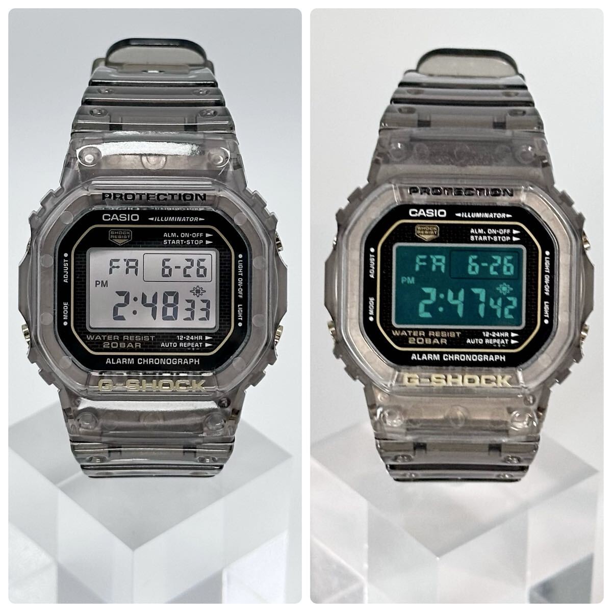 Casio G-Shock DW-5025D-8JF 25th Anniversary Ocean Gray Mirror LCD Watch