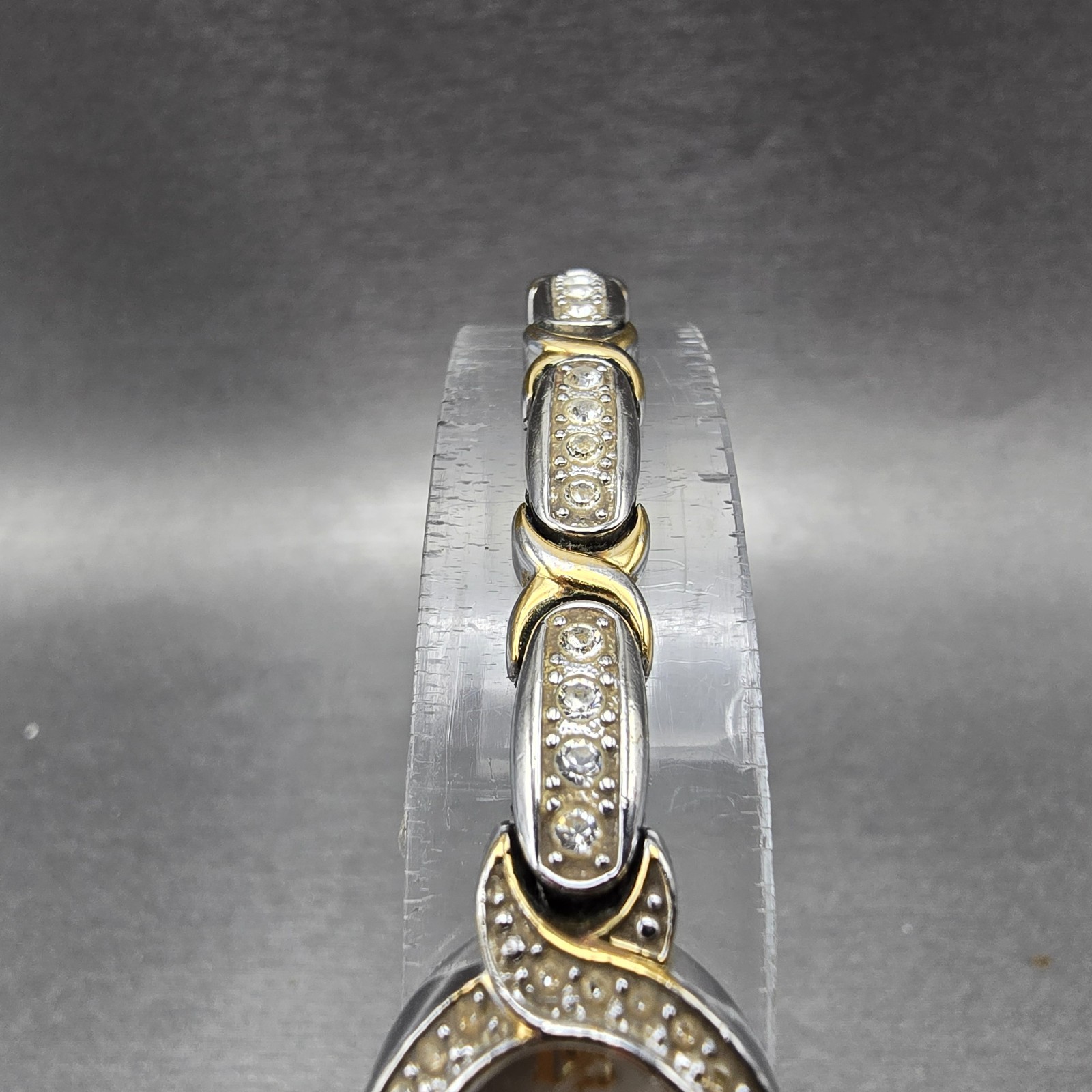 Bulova Watch Women 17mm MOP Dial Two Tone Oval 98L005 New Battery Crystals
