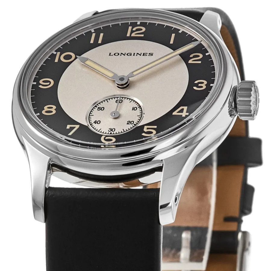 New Longines Heritage Classic Black & Silver Dial Men’s Watch L2.330.4.93.0