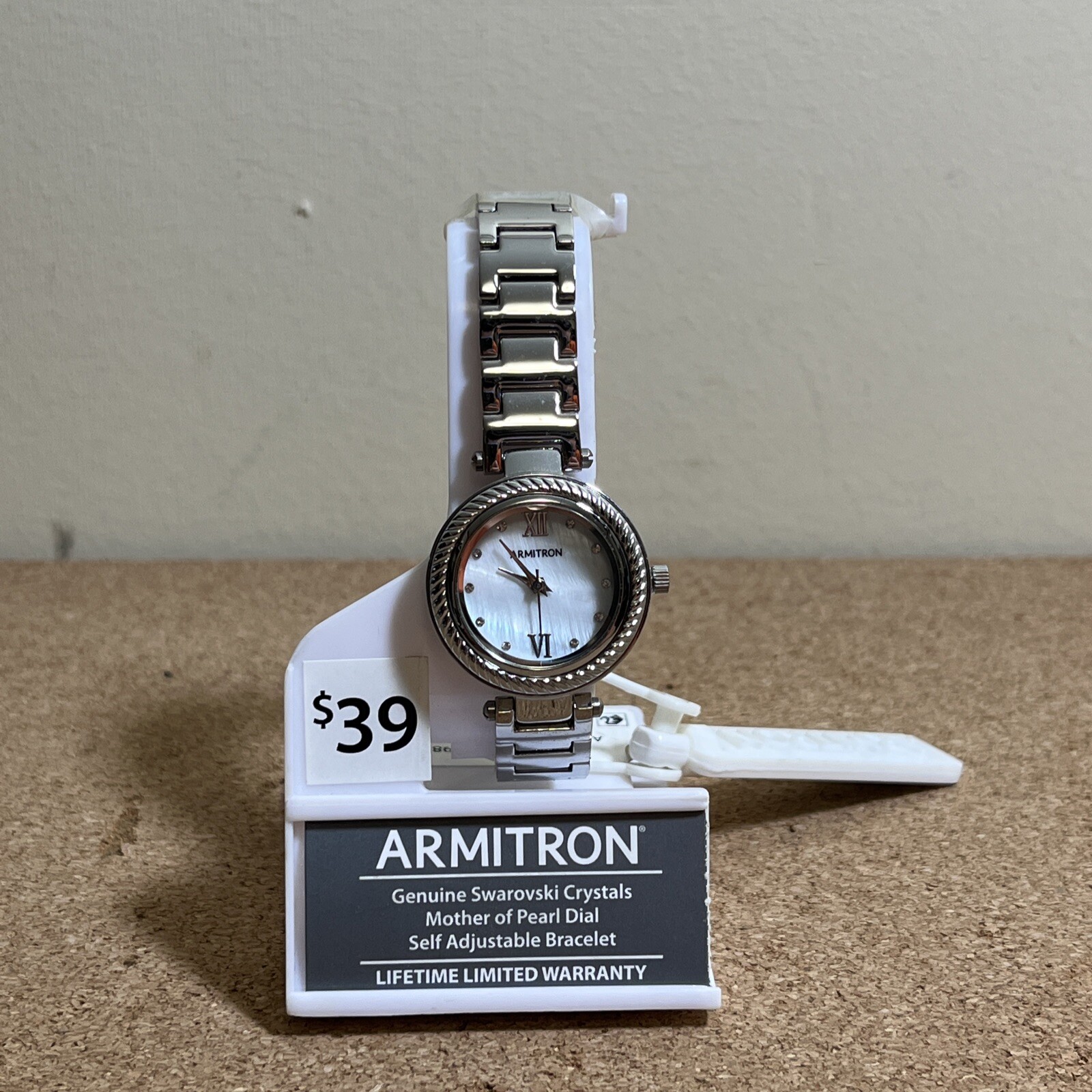 Armitron Mother of Pearl Dial Quartz Analog Ladies Watch NWT