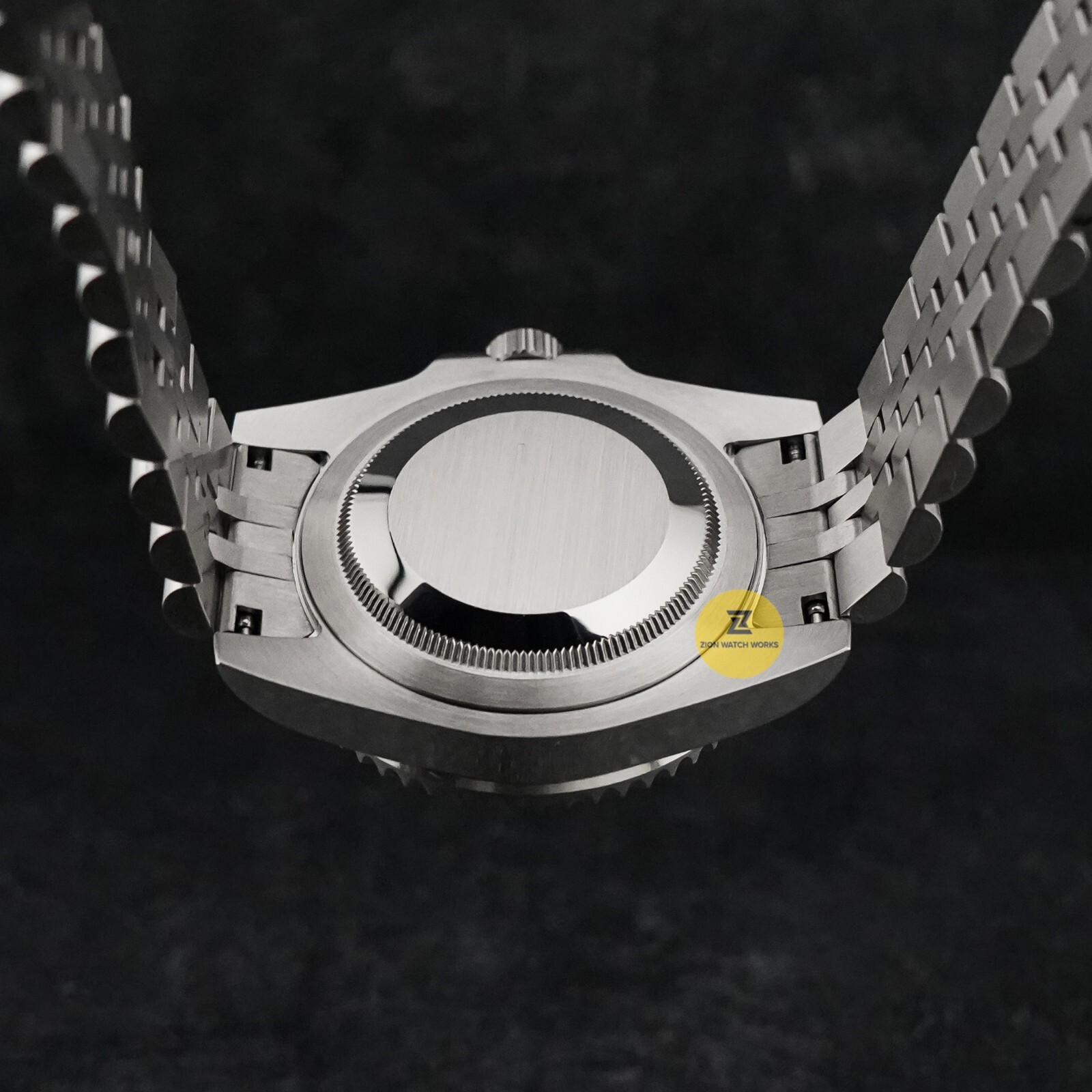 Custom Made 40mm Black GMT Custom Sub Style Mod Watch Jubilee w/ NH34 Movement