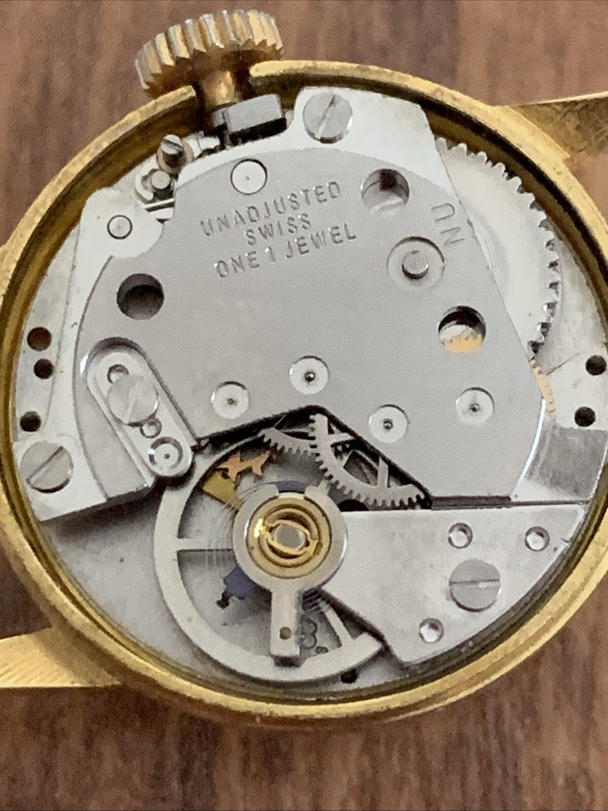 Vintage Gisa Manual Wind Watch Over Wound Needs Repaired 1 Jewel