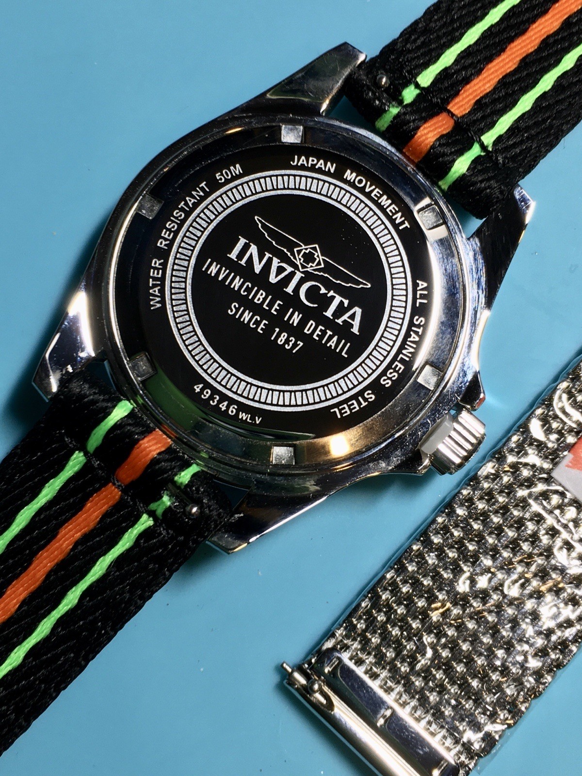 INVICTA PRO DIVER GREEN FATHOMS STYLE NO DATE ALPHA NUMERIC 40MM QUARTZ CUSTOM