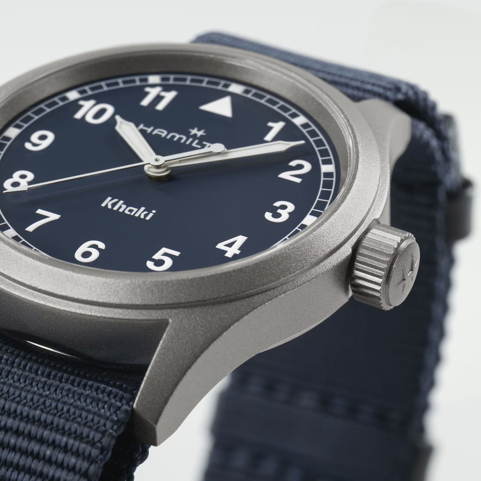 Hamilton Khaki Field Quartz Blue Dial Fabric Strap Men’s Watch H69401940