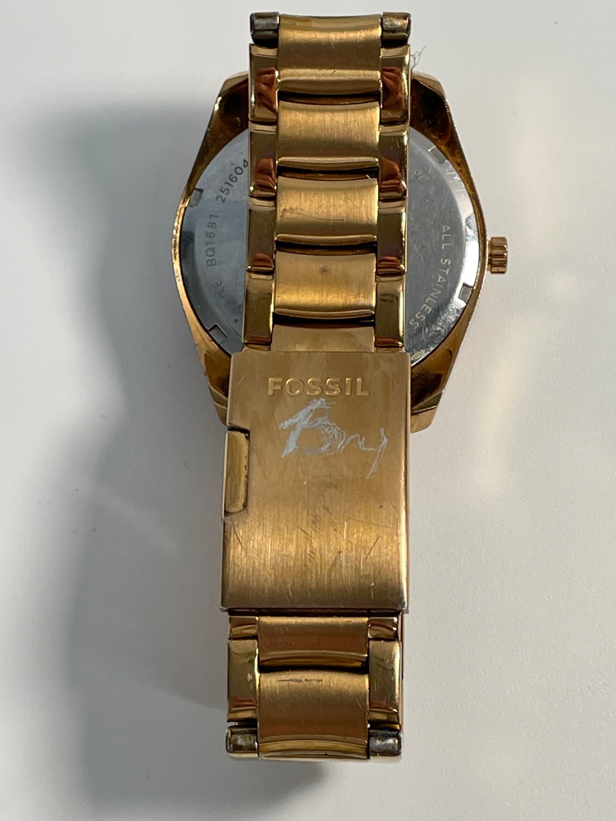 FOSSIL BQ1681 JUSTINE ABALONE GEOMETRIC RAINBOW MOTHER OF PEARL (READ DESC!!)