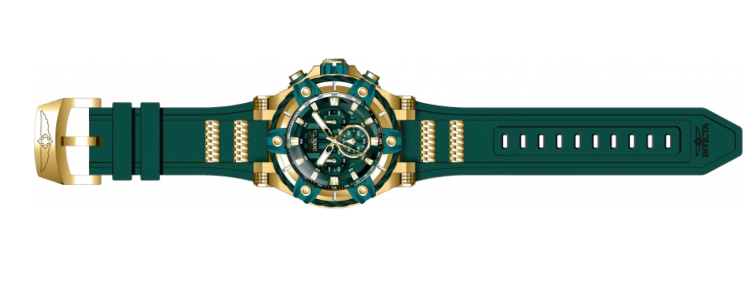Invicta Bolt Cable Surge Men’s 52mm Emerald Green Gold Chronograph Watch 43758