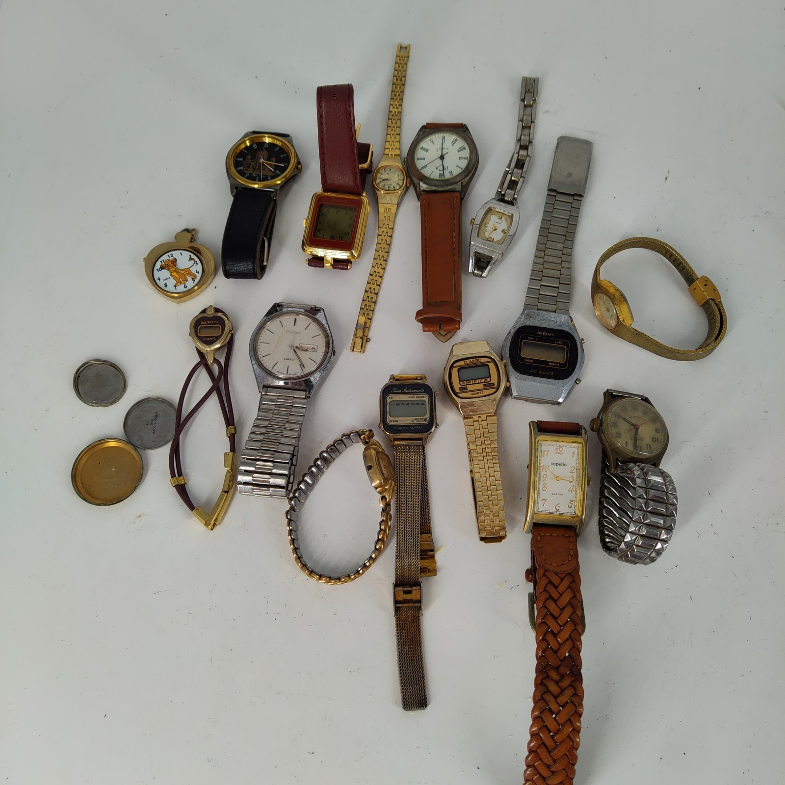 Lot of 15lbs 172 Assorted Watches Mens & Womens PARTS REPAIR