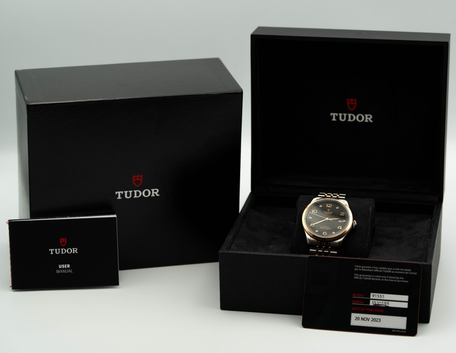 Tudor 1926 Automatic 39mm Black Dial Two-Tone Watch – M91551-0004