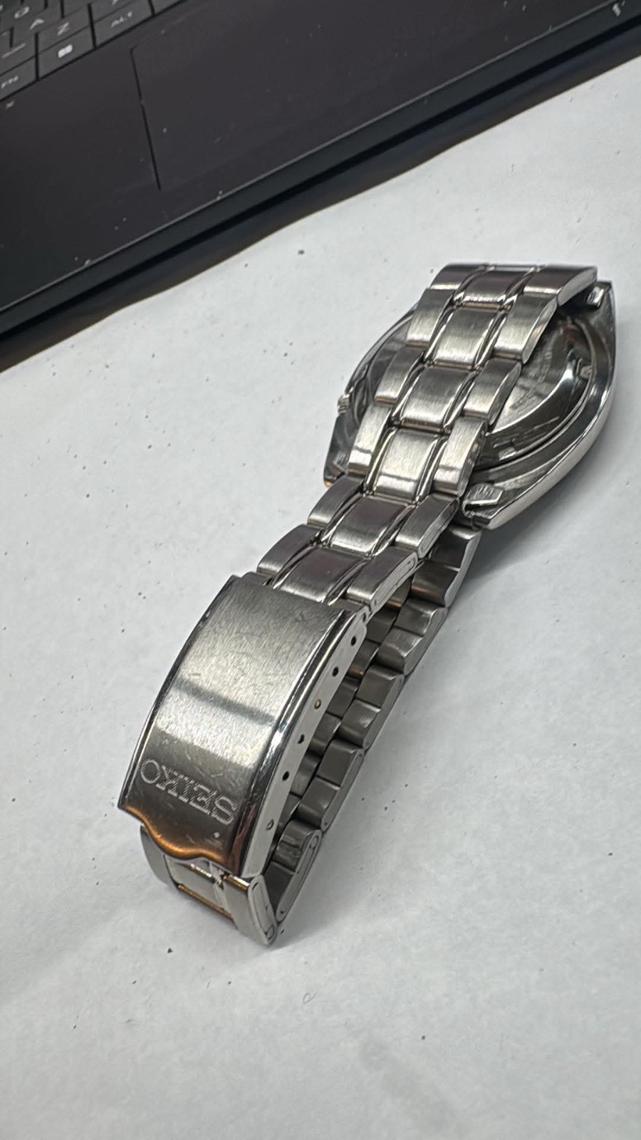 MENS SS 39mm Seiko 5 Automatic Day Date Watch 7S26 6030 GOOD Cond RUNS A50