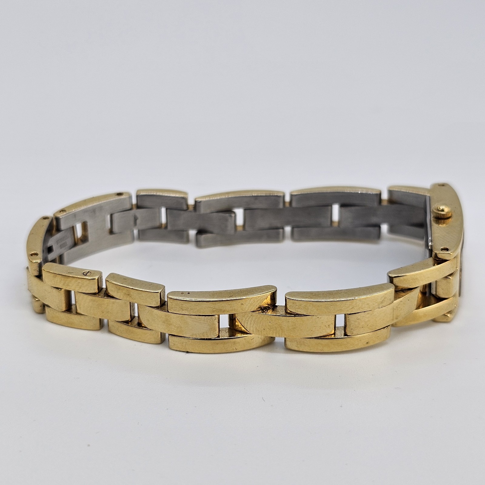 Belair Women’s Watch 13MM White Dial Gold Bracelet 6″ Wrist New Battery