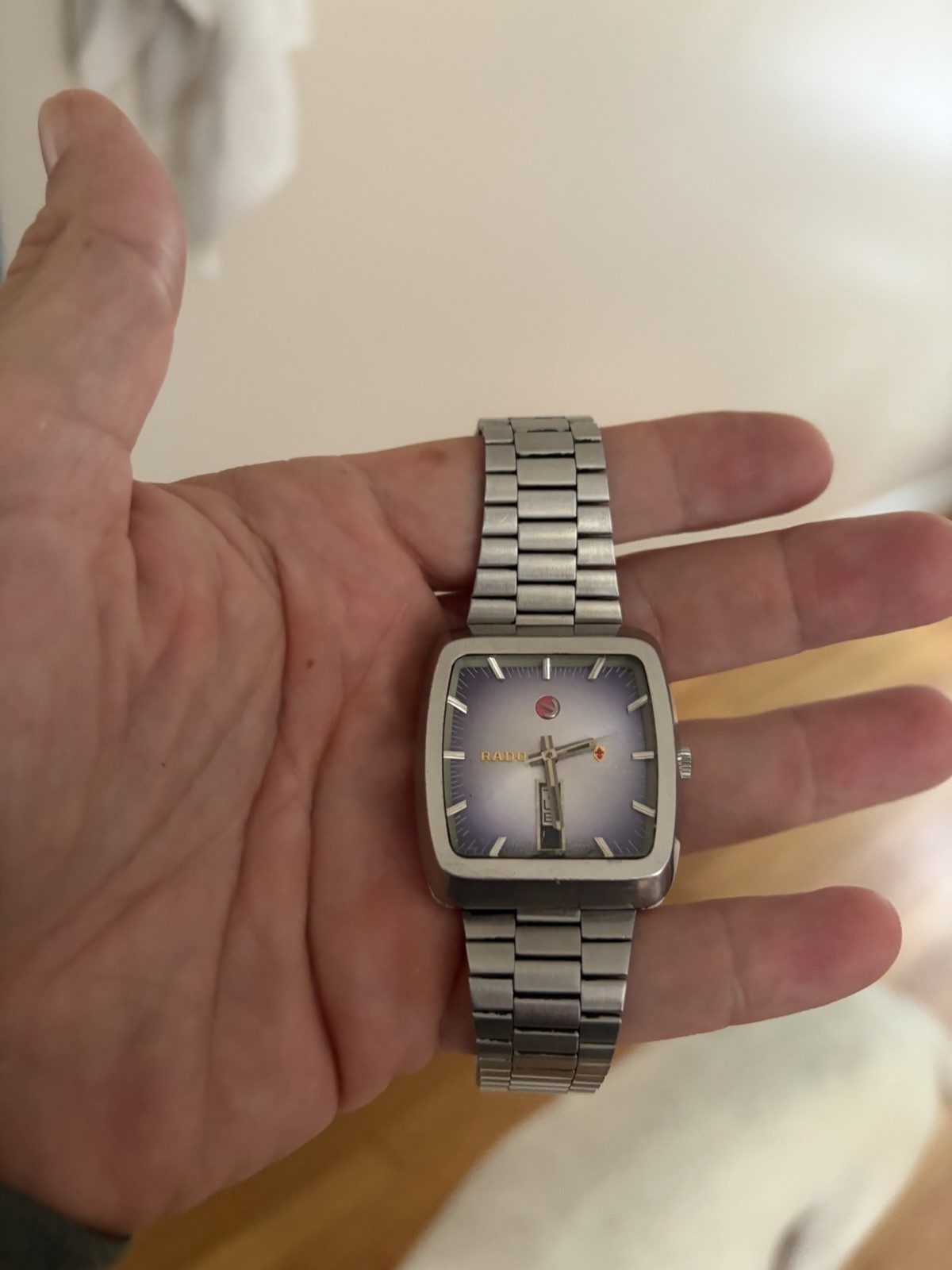 VINTAGE RADO MUSKETEER VIII DAY/DATE SWISS MADE AUTOMATIC SS MEN’S WRIST WATCH