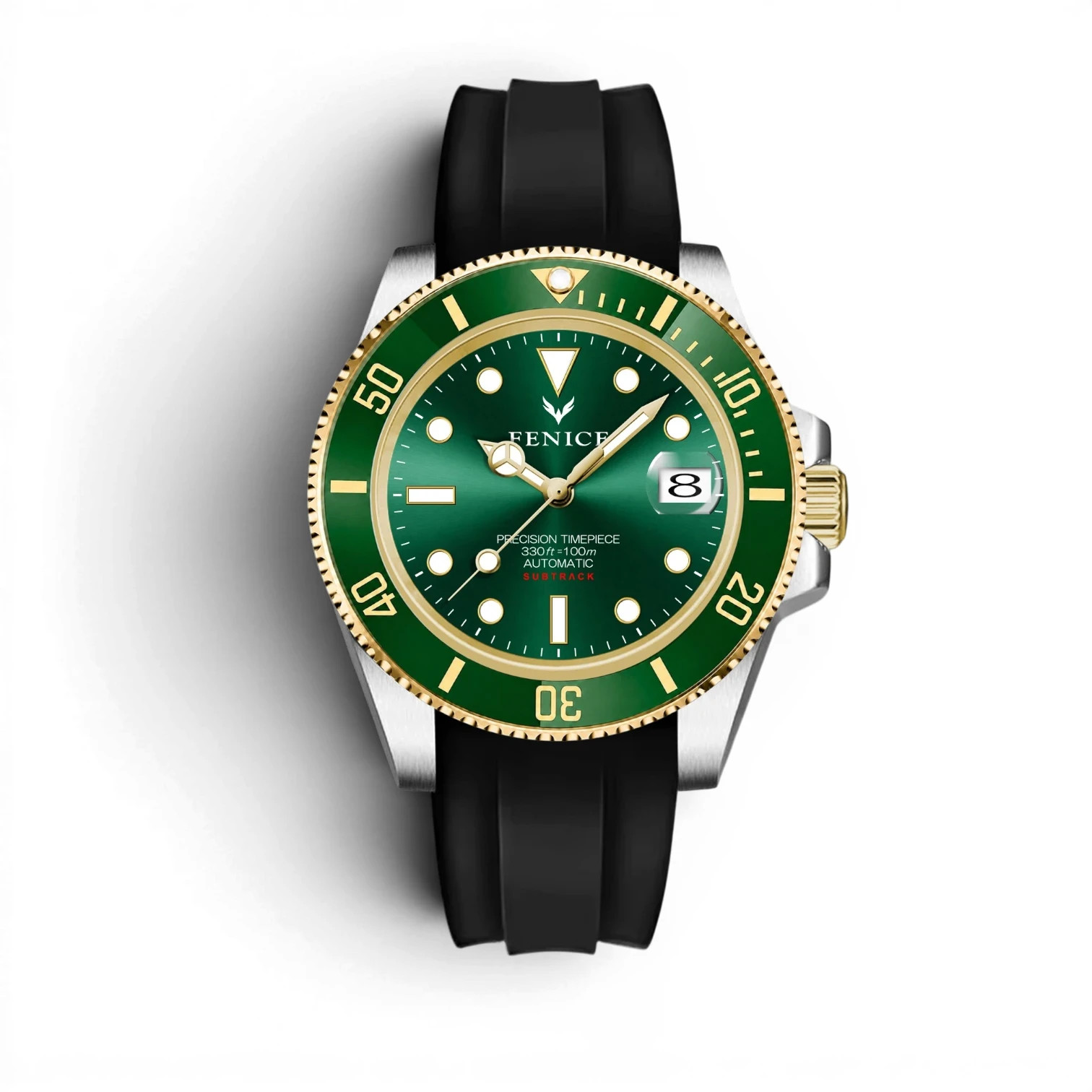 Phoenix Subtrack Imperium Green 10ATM Automatic Watch with Miyota Movement