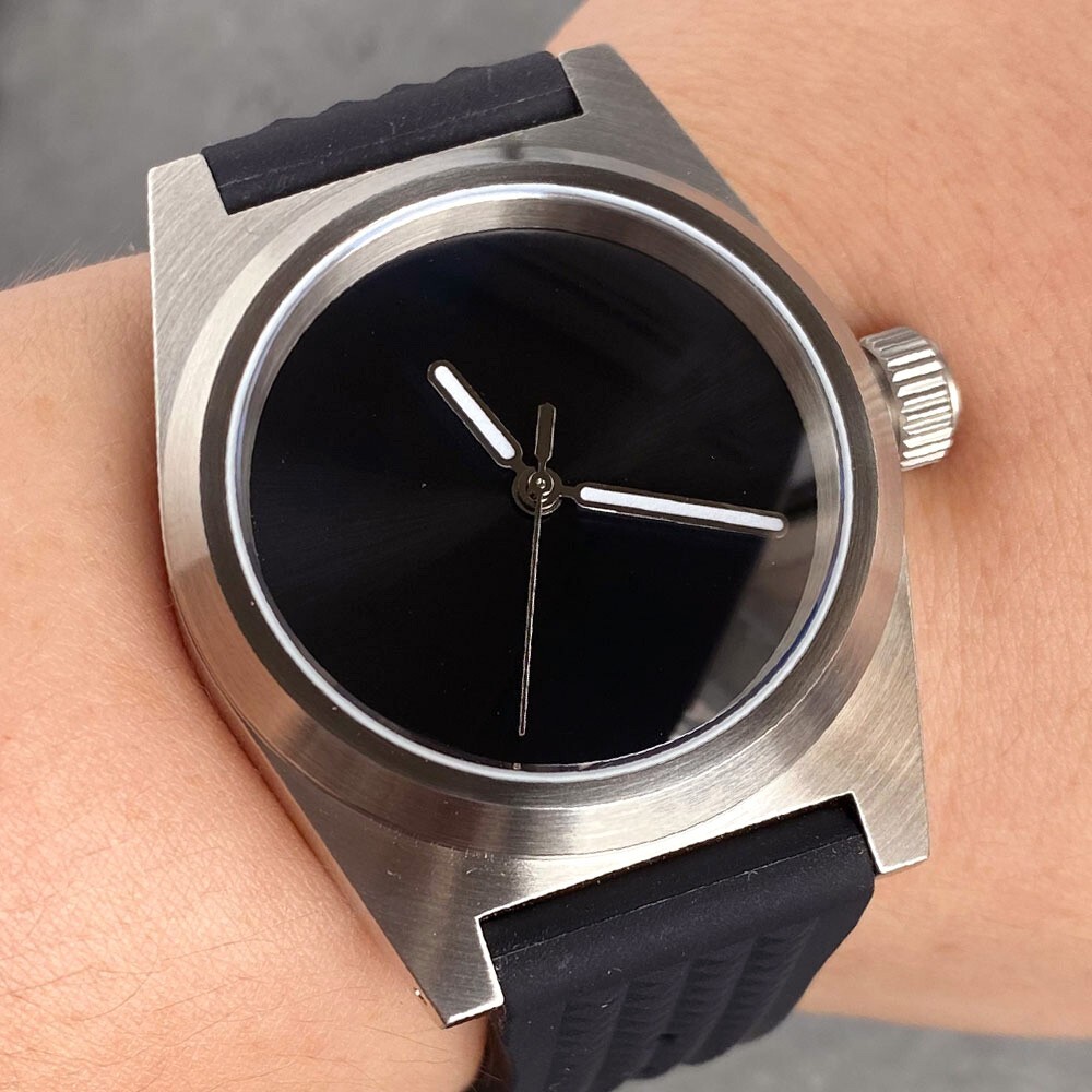 Retro Sapphire Glass 38mm 20ATM No Marks Black Dial NH35A PT5000 Men Watches