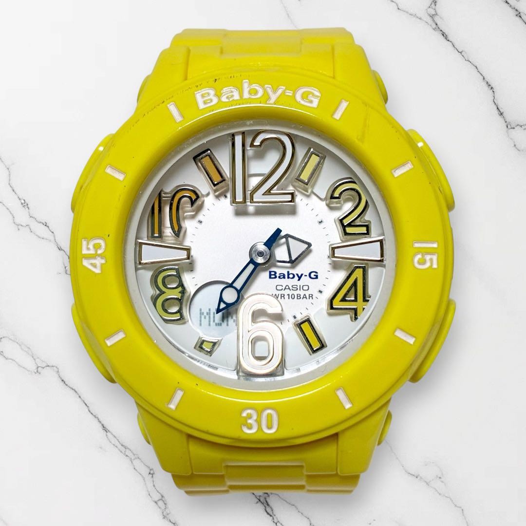 [Battery replaced, working] CASIO BABY-G BGA-170 Yellow