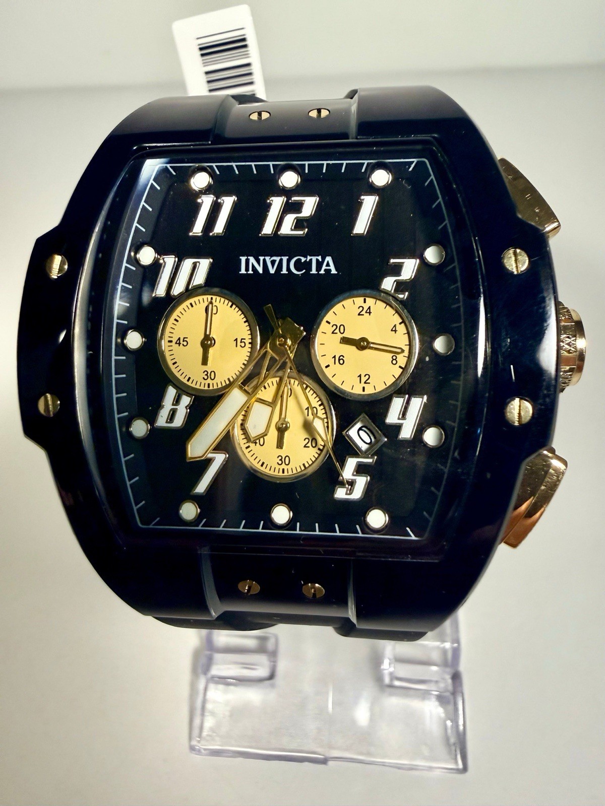 49982 Invicta S1 Rally Vortce Chronograph Black Gold Dial 47mm Men’s Watch Save!