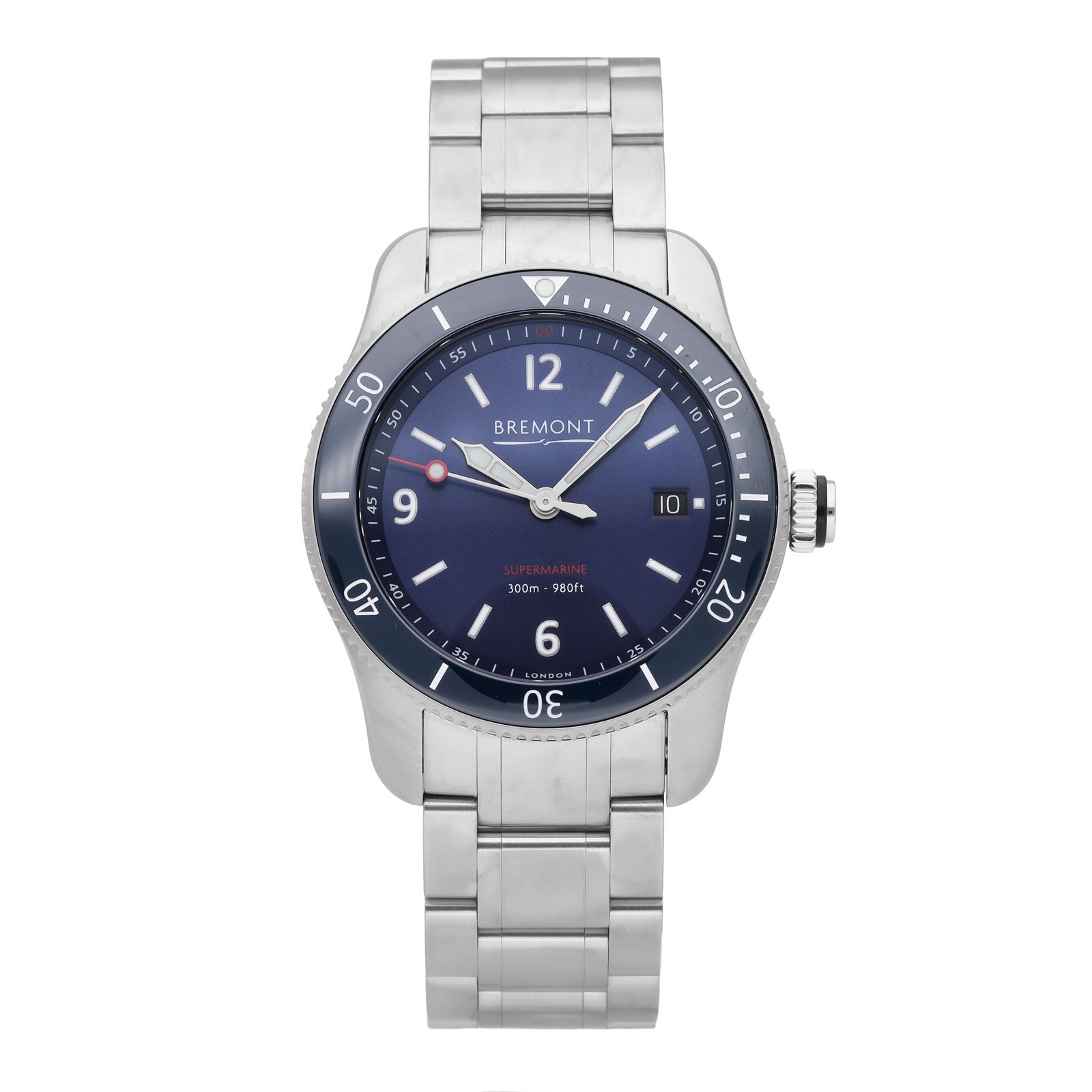 Bremont Supermarine S300 Blue Dial 40mm Automatic Men’s Watch S300-BL-B