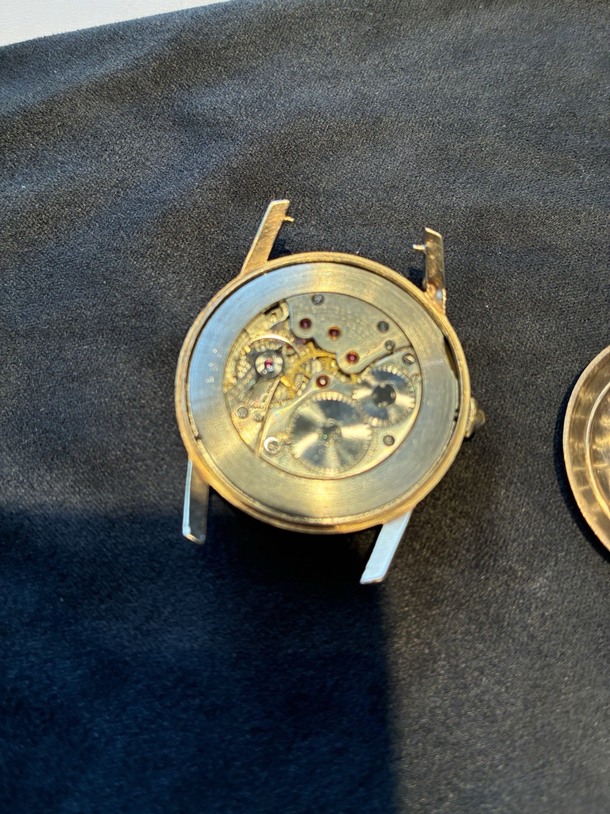 Tiffany & Co 9k Gold Vintage Automatic Watch Leather Band Potentially 1950s