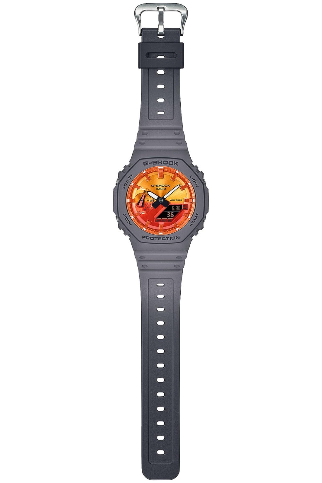 CASIO G-SHOCK Flame inside series GA-2100FL-8AJF For men gray orange