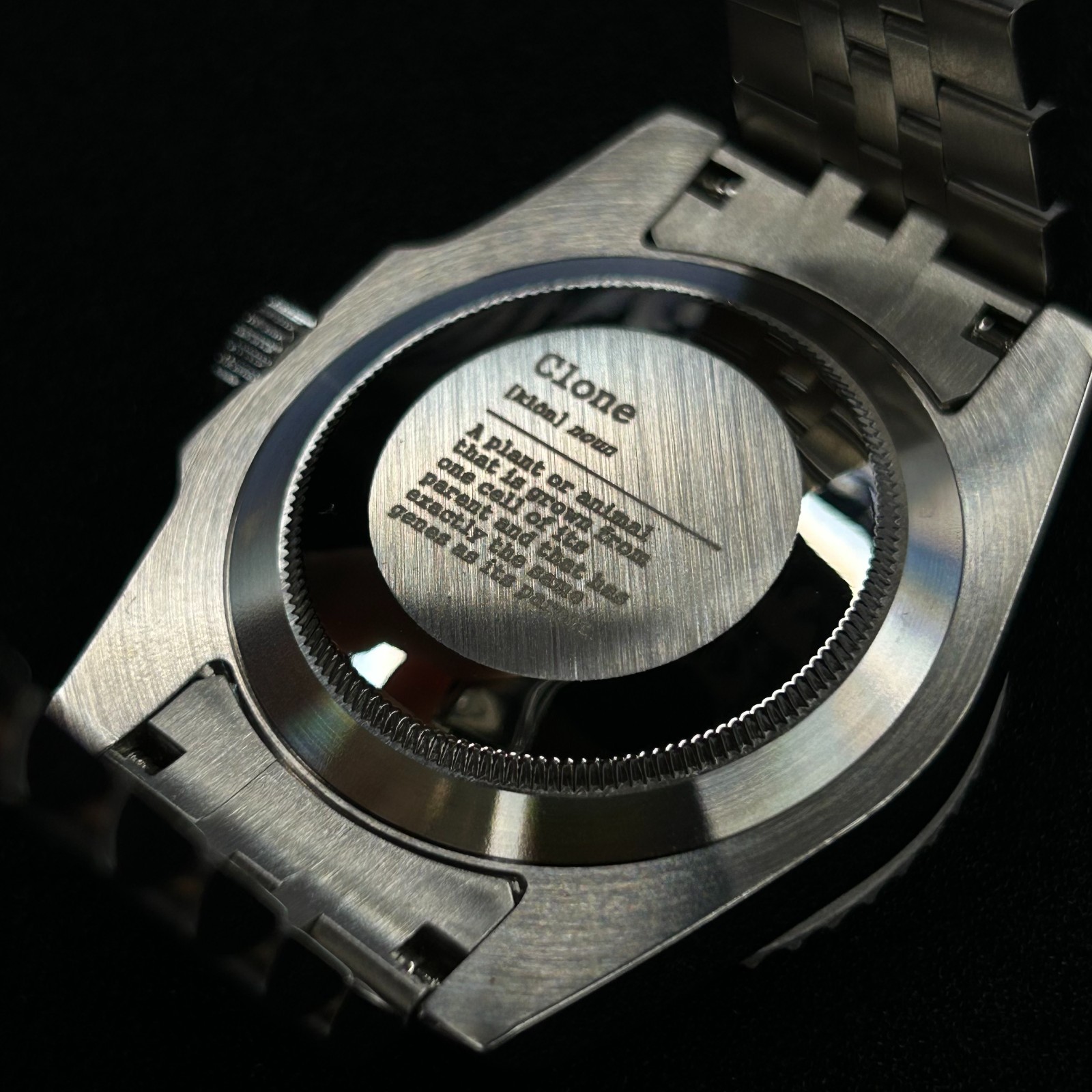 CLONE 40mm black submarine dive watch style NH35 automatic movement substyle