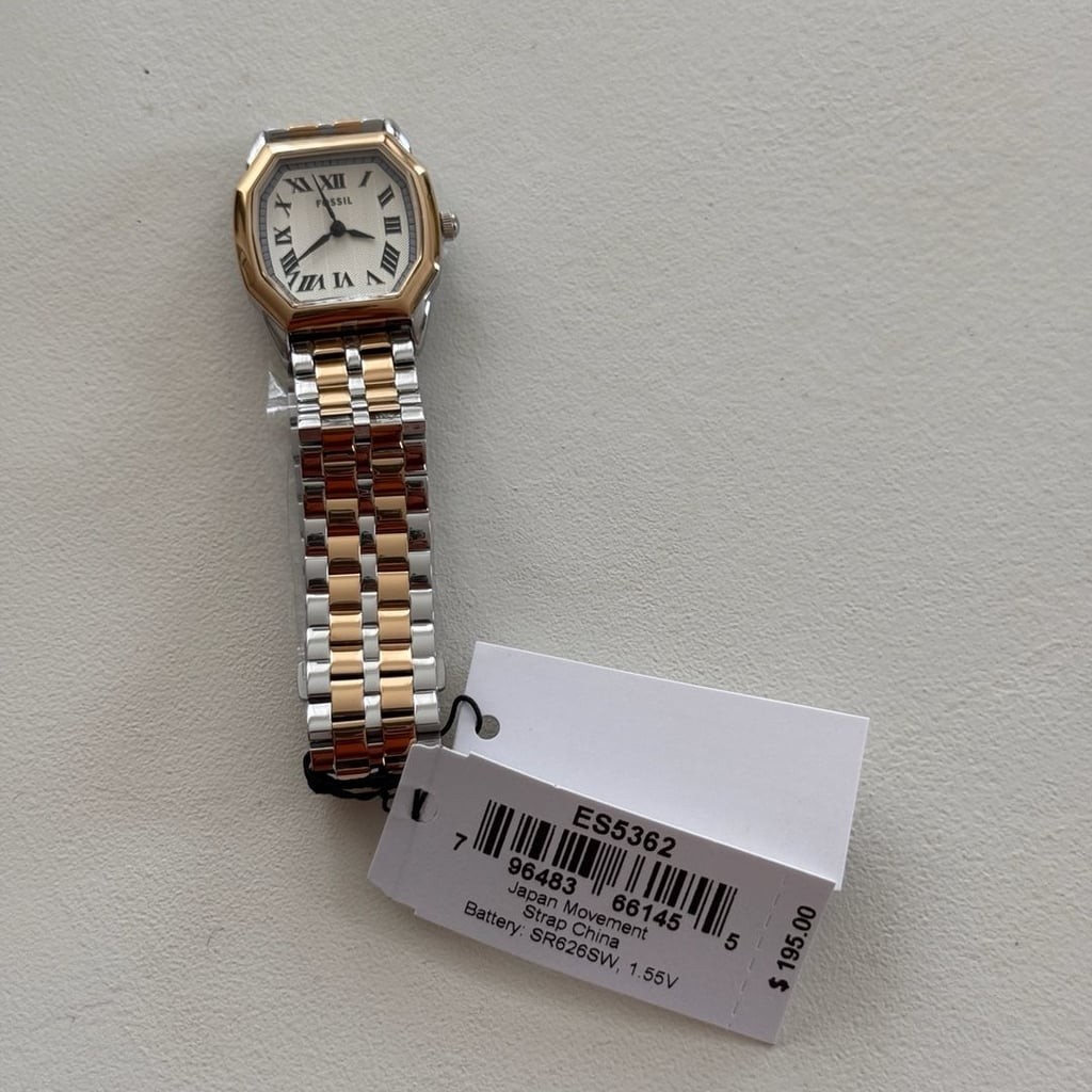 Fossil Harlow Three-Hand Two-Tone Stainless Steel Watch ES5362