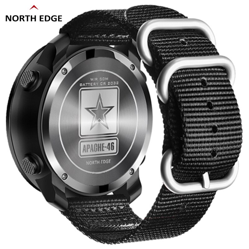Digital Military Army Sports Watch Waterproof 50M Altimeter Barometer Wristwatch