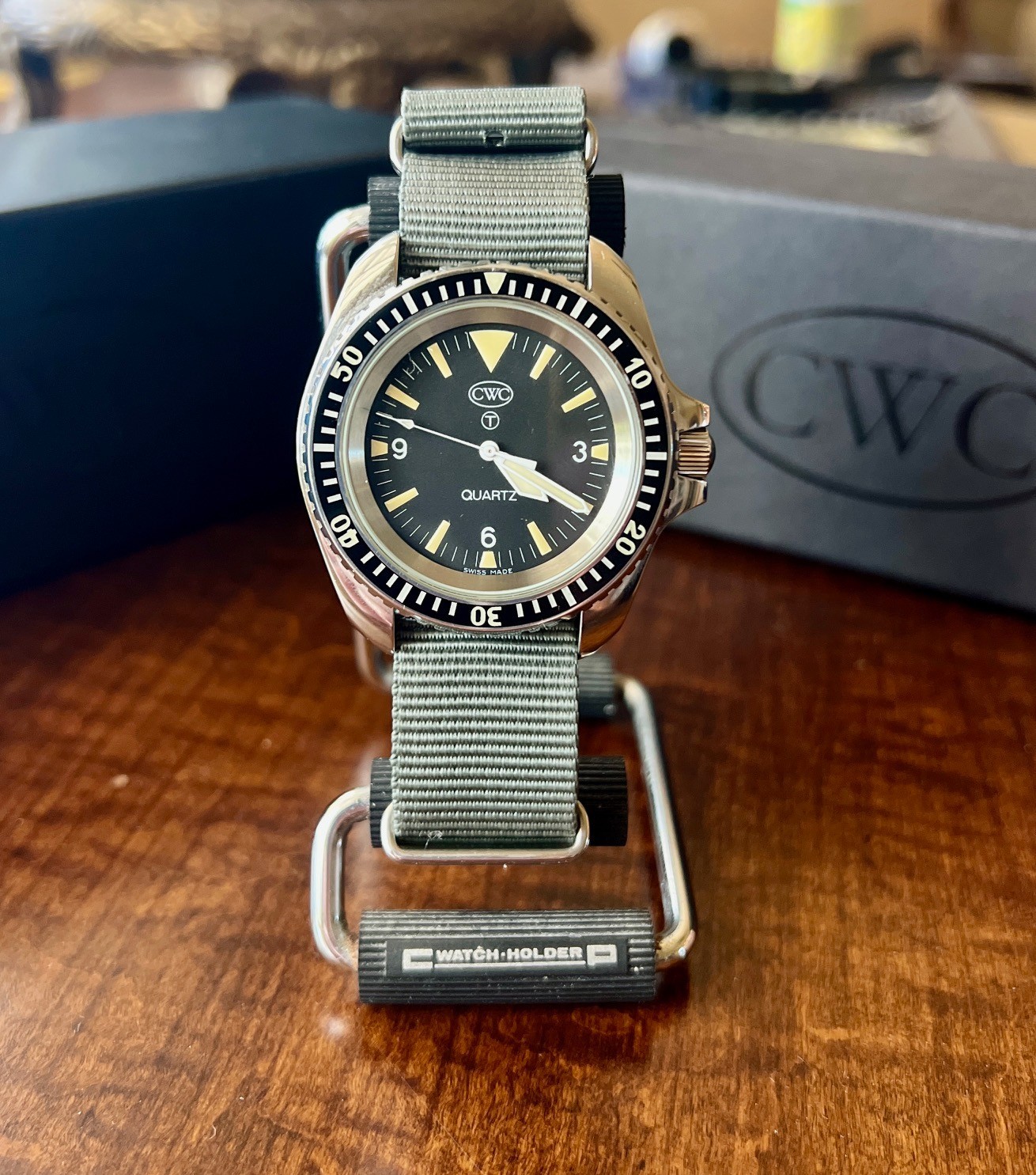 CWC 1983 RN Divers Quartz Re-Issue RN300-83 QM60, Royal Navy Diver. Box & Papers
