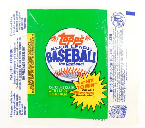 (4) 1981 Topps Baseball Wax Wrapper ~ All 4 Variations
