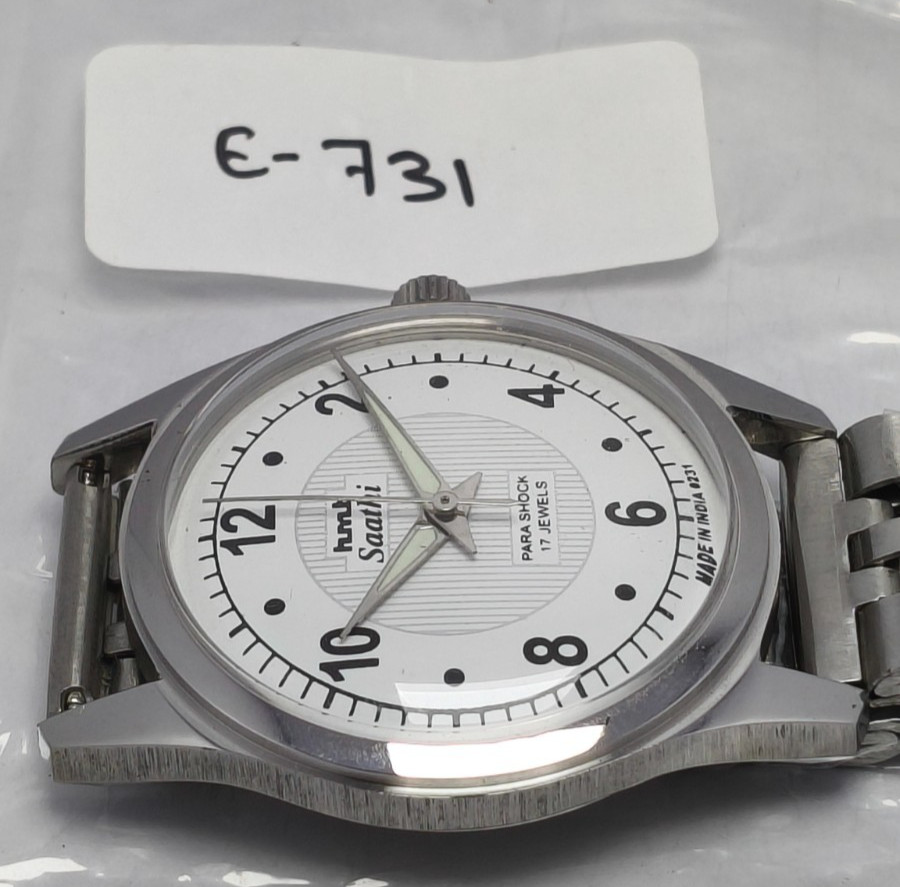 HMT Saathi 17 Jewels Hand-Winding Wrist Watch For Men’s In Working Condition