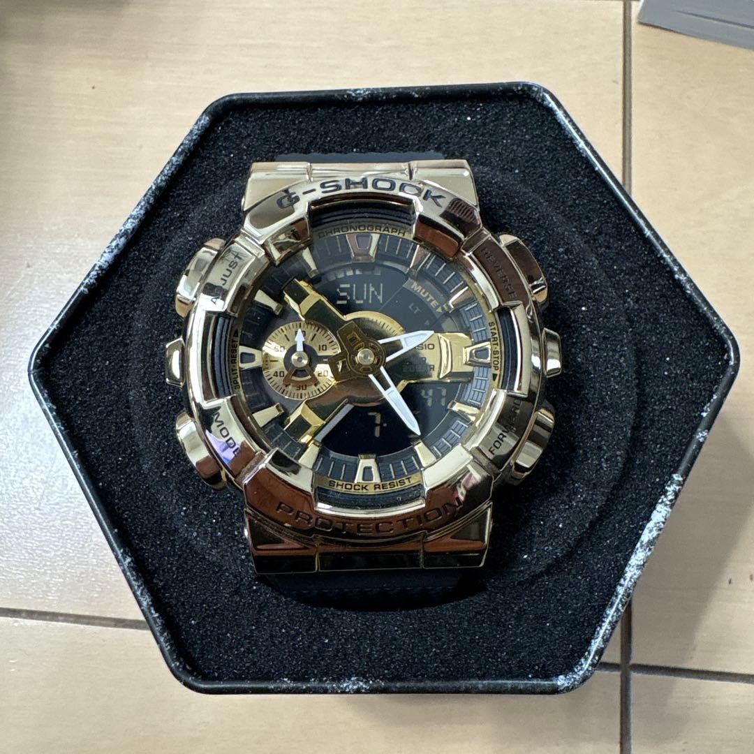 Boxed Item CASIO G SHOCK Gold Ana Digi Wristwatch Main Unit