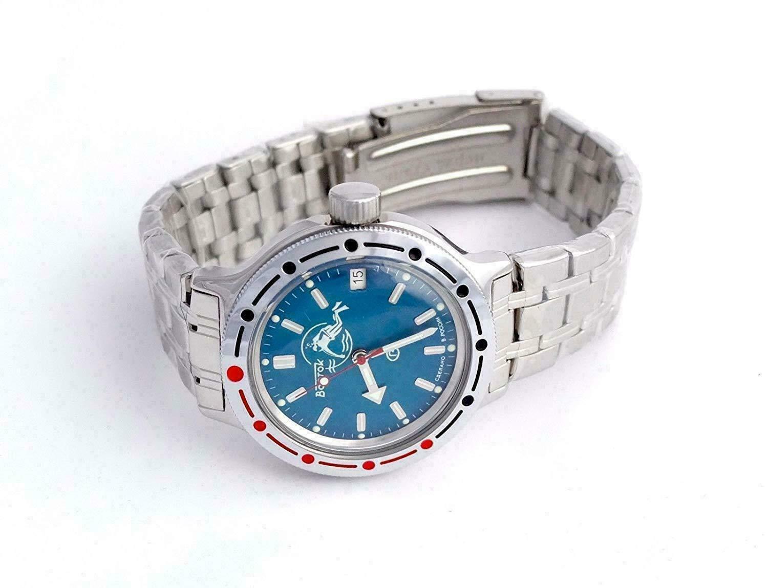 Vostok Amphibia 420059 Watch Scuba Dude Diver Mechanical Automatic US SELLER