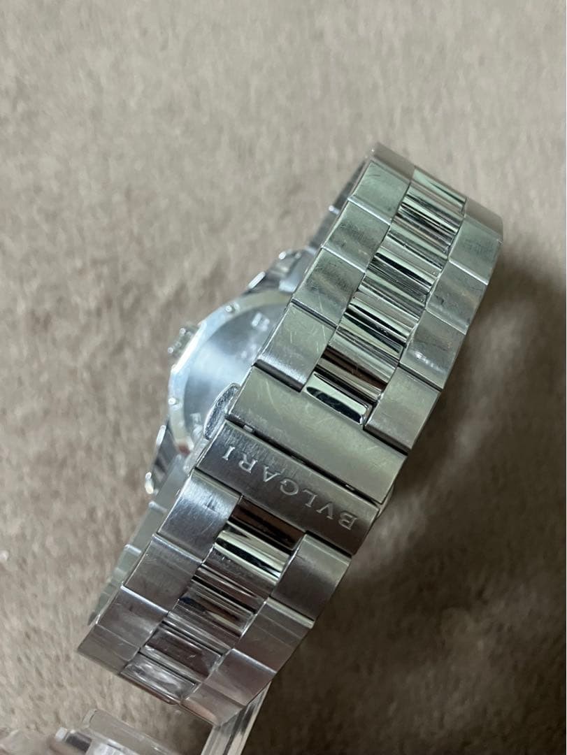 Bvlgari Solotempo ST37S Quartz Watch 37mm Excellent Condition Box & Papers Japan