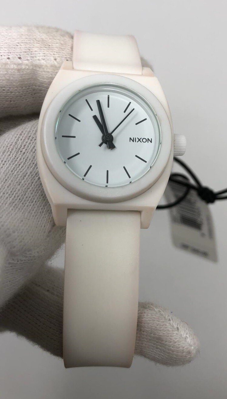 Nixon Time Teller White Dial Polycarbonate Women’s Watch A425100 A425-100 SD9
