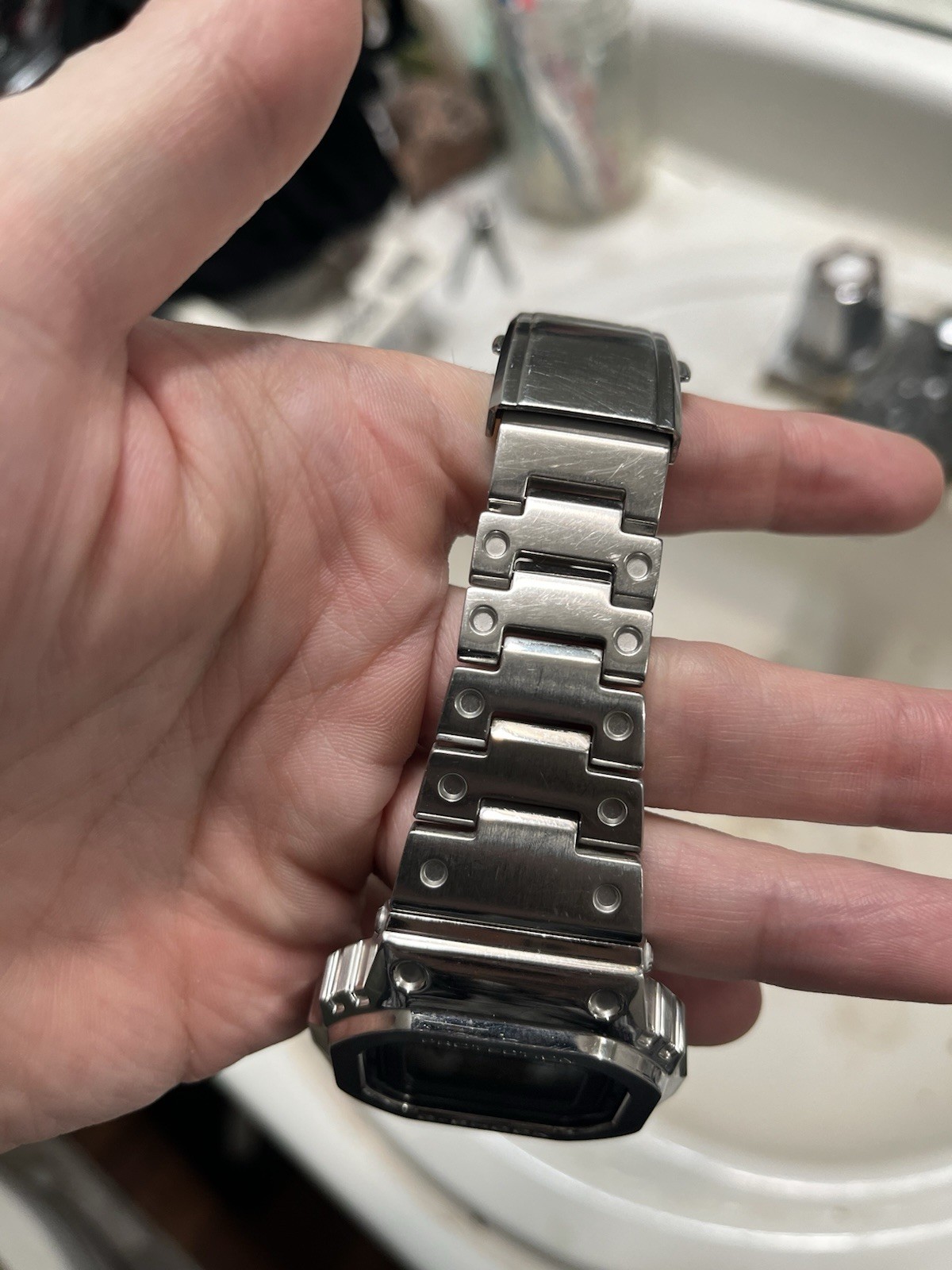 USED GMWB5000D-1, SMALL, Sized For 6 Inch Wrist, NO EXTRA LINKS, Casio G Shock