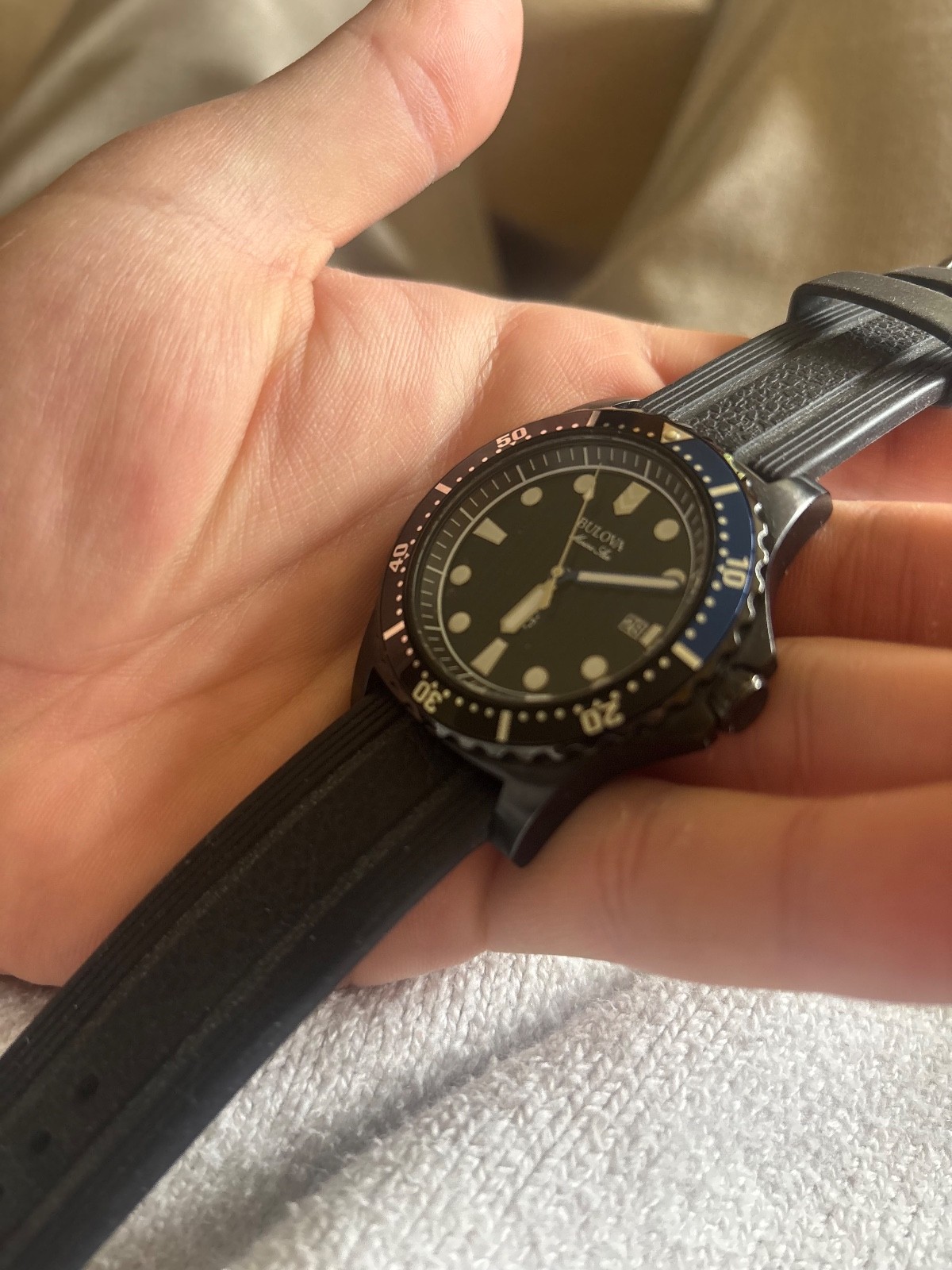 Bulova Marine Star Men’s Black Watch – 98B159