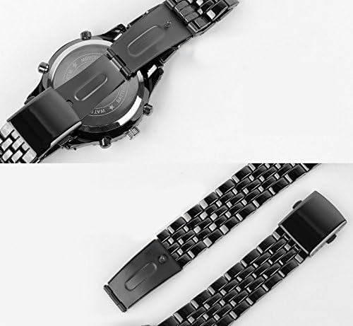 Reloj Digital y Analógico de Lujo para Hombres, de Acero Inoxidable,para Deport