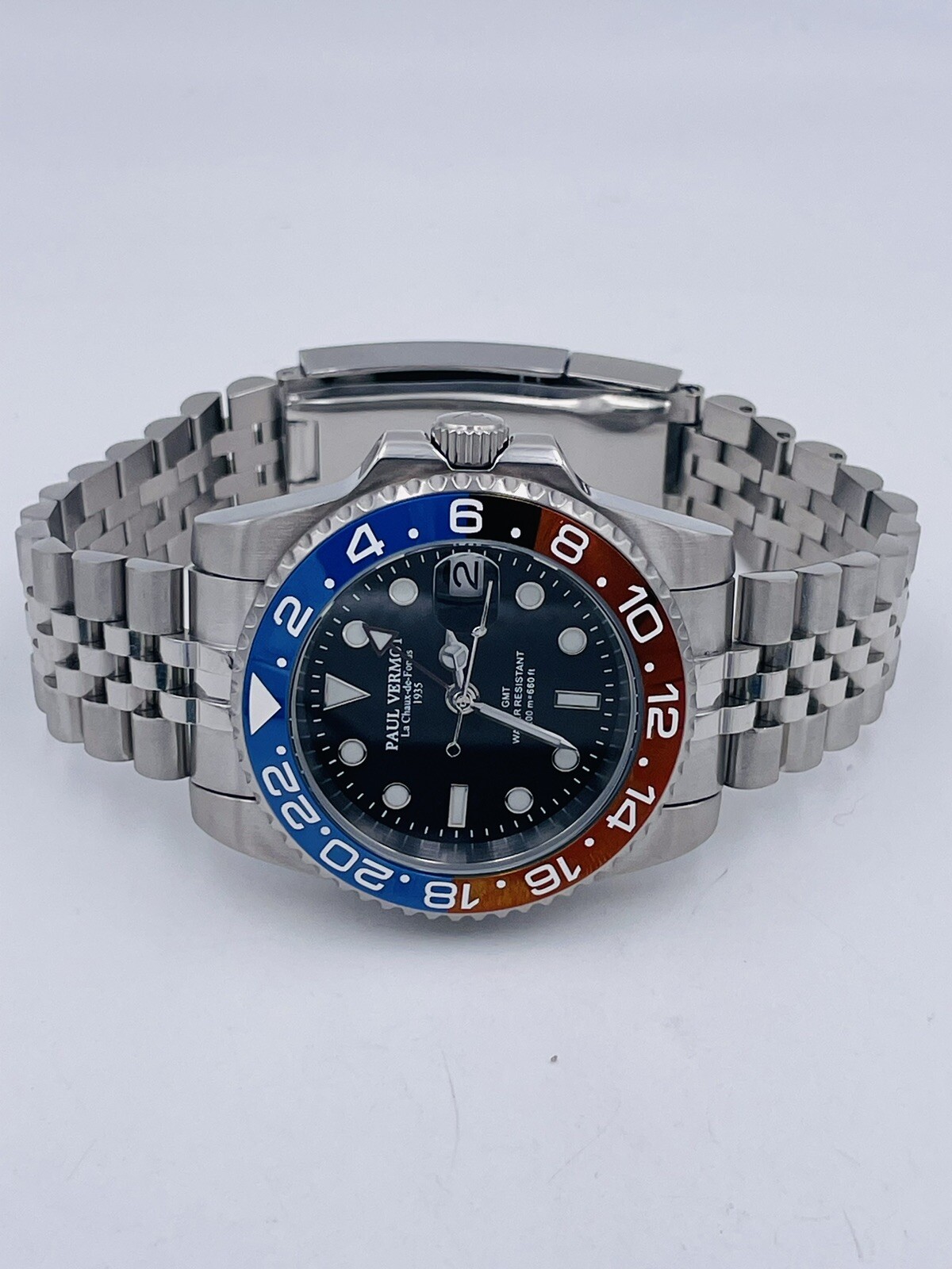 Orologio Paul Vermot GMT Automatico Ceramica Pv2116BLRj/540 Scontatissimo Nuovo