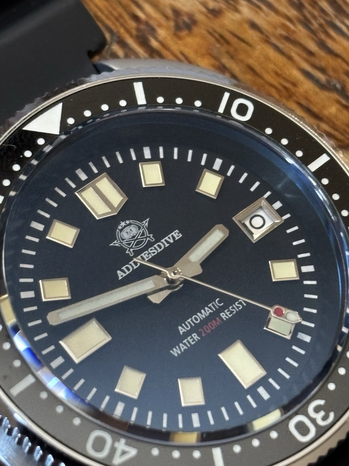 ADDIESDIVE Automatic Diver Watch Men Turtle Captain Willard Citizen Miyota Black