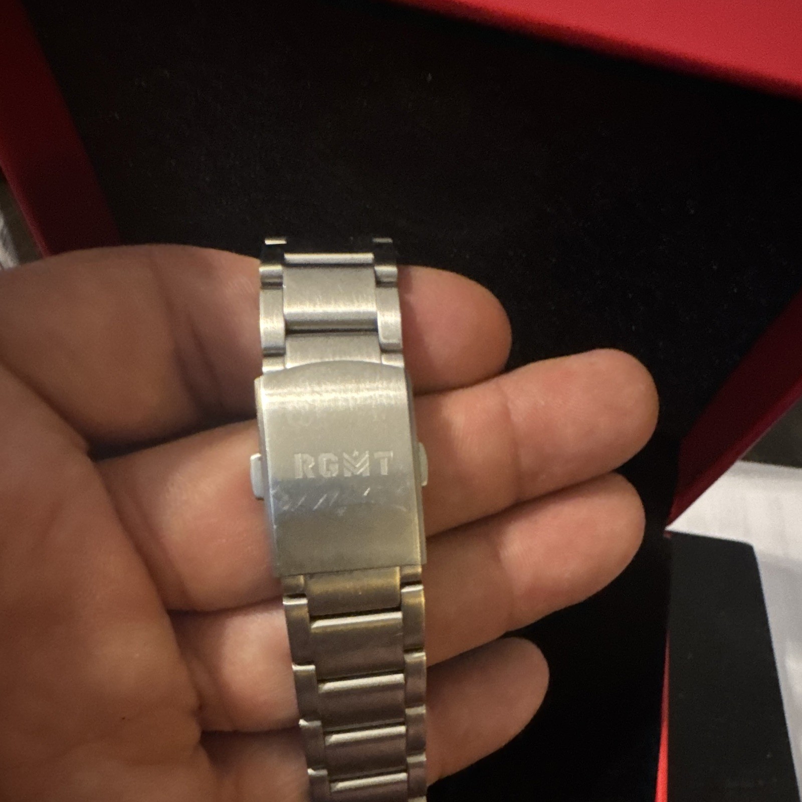 RGMT Limited Edition Men’s Auto Watch Black Dial Date/Day 100m SS Bracelet Box