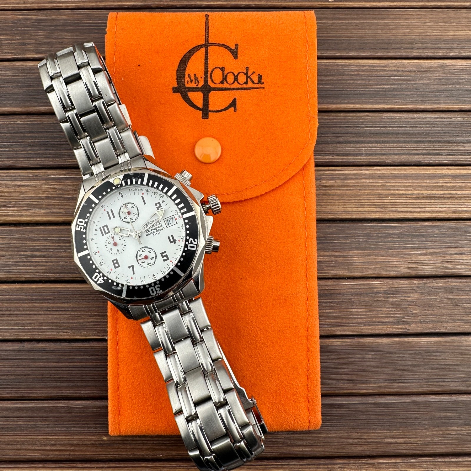 Men’s Master Water Chronograph 40Mm Quartz NOS Never Worn