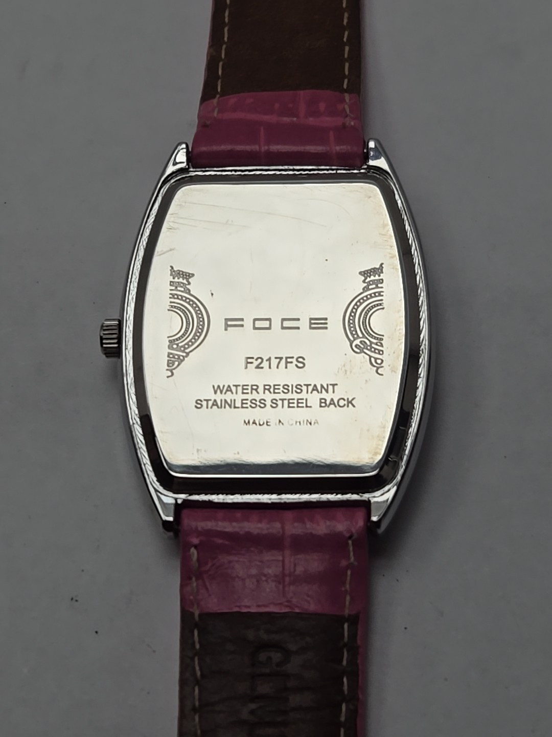 Womens Vintage Foce India Watch Silver Tone Mother Of Pearl Watch New Battery