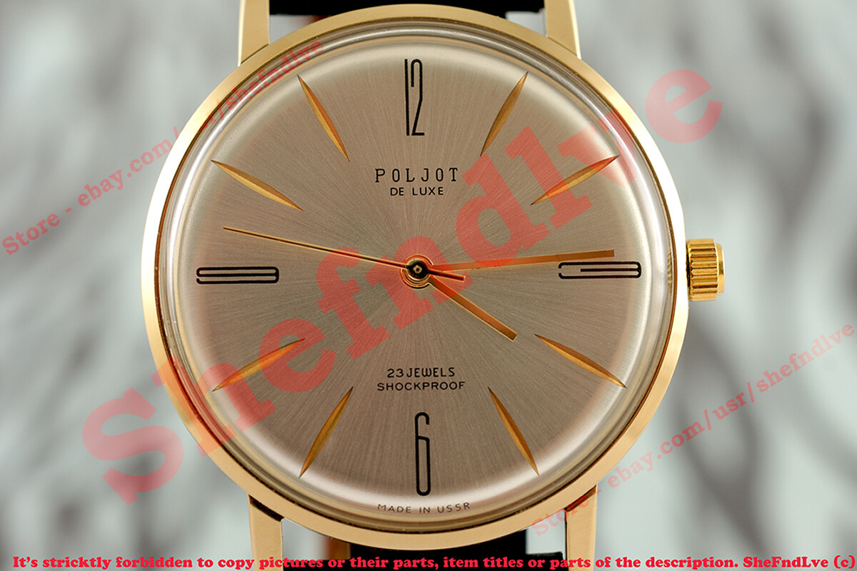 POLJOT De Luxe 2209 Costume Fashionable Luxury ULTRA slim Russian Soviet watch