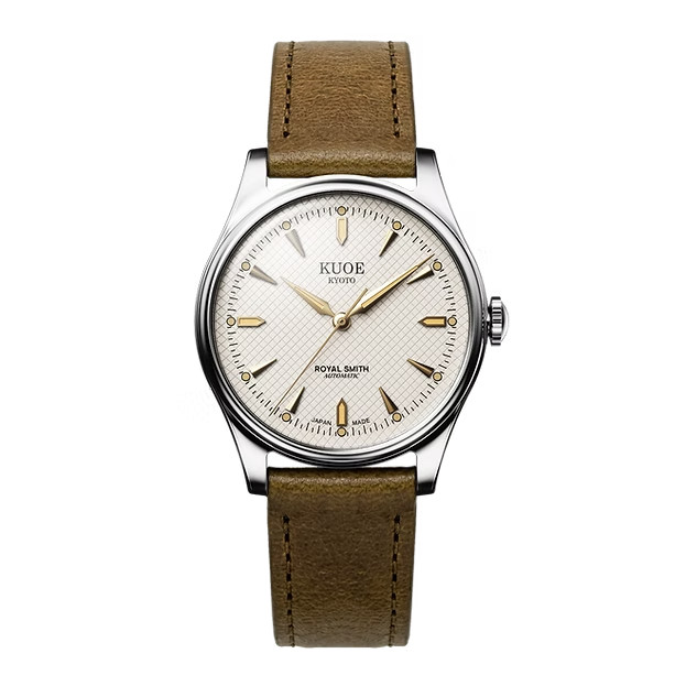 KUOE Kyoto Royal Smith 90-006 Gold Ivory Waffle Dial Miyota 9039 Auto Unused JP